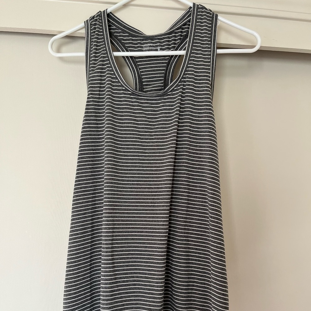 Jockey striped workout tank
